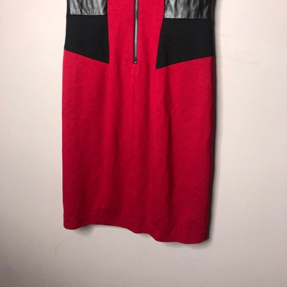 Cynthia Steffens black red sheath dress 0 - Picture 7 of 8